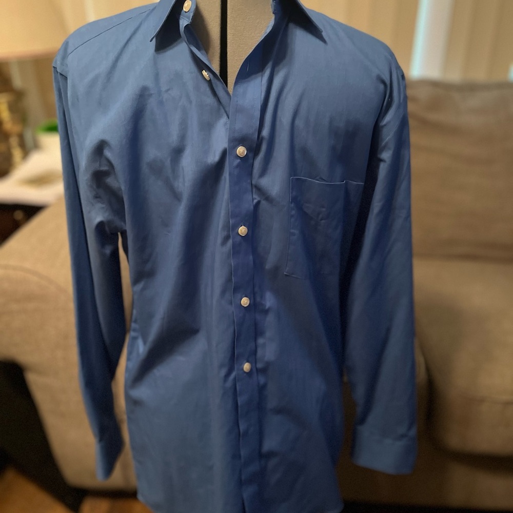 Men's Blue Dress Shirt